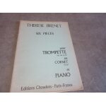 Therese brenet 6 pieces pour trompette ut ou si b ou cornet si b et piano editions choudens