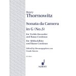 Thornowitz henry sonata da camera g - dur nr. 5 g - dur pour: fl�te a bec alto, piano