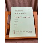 Tielman susato sieben tanze partition 2 ou 4 guitares k. scheit ed. doblinger