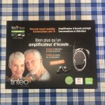 Tinteo teo first amplificateur d'coute rechargeable jack 3, 5 mm noir brillant