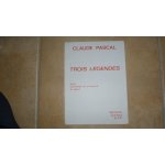 Trois l�gendes pour clarinette en si b�mol et piano