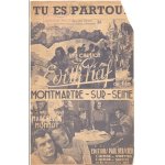 Tu es partout - edith piaf - chant & tableau d'accords guitare - 1941