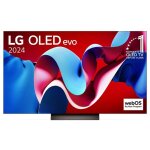 Tv oled evo lg oled65c4 164 cm 4k uhd smart tv 2024 noir et brun