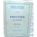 Ucien capet (r�vision et annotations), kreutzer : 42 etudes pour violon, editions salabert, non dat�