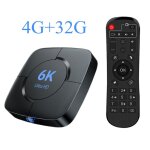 Ue plug - 4g 32g - botier tv et lecteur multimdia ultra hd 6k, android 10. 0, assistant de commande ...