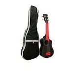 Ukull (aquall=ukulele + aqua) soprano noir en plastique abs avec etui rembourr