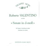 Valentino roberto - sonates en r� m, sonate en fa m pour trompette et orgue ou piano