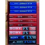 Valisette de 10 cassettes audio sony -