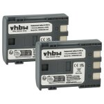 Vhbw 2x batterie compatible avec canon eos 350d, 400d cam�ra vid�o cam�scope (600mah, 7, 2v, li - ion) ...