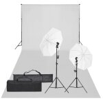 Vidaxl kit de studio photo avec clairage et toile de fond