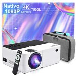 Vidoprojecteur natif 1080p full hd video projecteur 7500 lumen mini projecteur gobran projecteur portatif ...