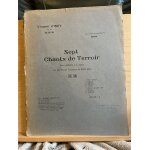 Vincent d'indy sept chants de terroir partition piano 4 mains rouart lerolle