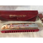 Vintage : harmonica  ; chrometta 14  ; - m. hohner - avec etui