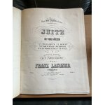 Volume factice reli� partitions piano 4 mains ancien gounod bizet lachner behr volkman frank liszt brahms ...