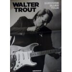 Walter trout - survivor blues tour - 60x80cm - affiche / poster envoi en tube