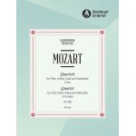 Wolfgang amadeus mozart quartet in d major k. 285 pour: flte, violon, violon alto, violoncelle (quatuor ...
