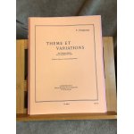 Y. desportes th�me et variations pour timbales batterie et piano partition leduc