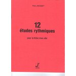Yves jacquet, 12 etudes rythmiques pour la fl�te a bec alto