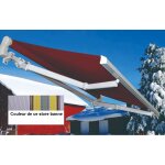 Store banne manuel 5x3m bleu et jaune