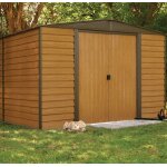 Abri de jardin en mtal habrita 313x370xh198 imitation bois