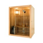 Sauna traditionnel sense 3 places pack complet avec pole harvia 3, 5