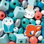 450 perles en bois petits animaux