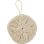 Fleur de douche enfant en �ponge bambou biscuit