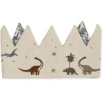 Couronne d'anniversaire en tissu dino personnalisable