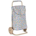 Caddie � roulette pour poup�e fleur rosier