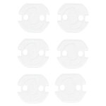 Lot de 6 caches - prises transparent