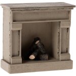 Chemin�e souris blanc cass�