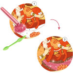 Tableaux � pailleter inspired by alfons mucha