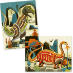 Collages mosa�ques dinosaures