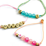 Kit de cr�ation de bracelets perles alphabet