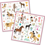 160 stickers chevaux