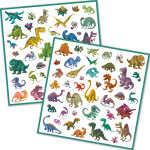160 stickers dinosaures