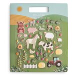 Autocollants r�utilisables sticker book farm
