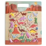 Autocollants r�utilisables sticker book dino