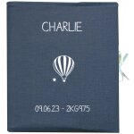 Album photo b�b� bleu p�trole (personnalisable)