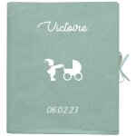 Album photo b�b� vert amande (personnalisable)