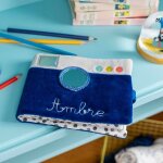 Album photo textile puce et pilou (personnalisable)