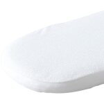 Alèse en coton bio blanc pour matelas de landau (72 x 33 cm) Alèse en coton bio blanc pour matelas de landau (72 x 33 cm)