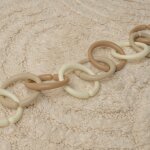 Anneaux d'attache jouet little loops beige (12 pi�ces)