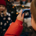 Appareil photo num�rique et vid�o kidycam waterproof bleu