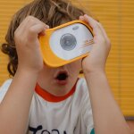 Appareil photo enfant �tanche kidycam waterproof orange
