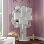 Arbre biblioth�que louane finition laqu�e (coloris au choix)