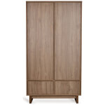 Armoire 2 portes kyo walnut