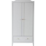 Armoire 2 portes + 1 tiroir opra grise