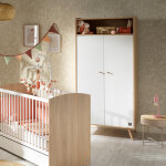 Armoire 2 portes acces bois blanc