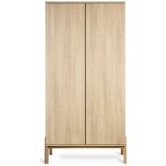Armoire 2 portes ashi honey ash